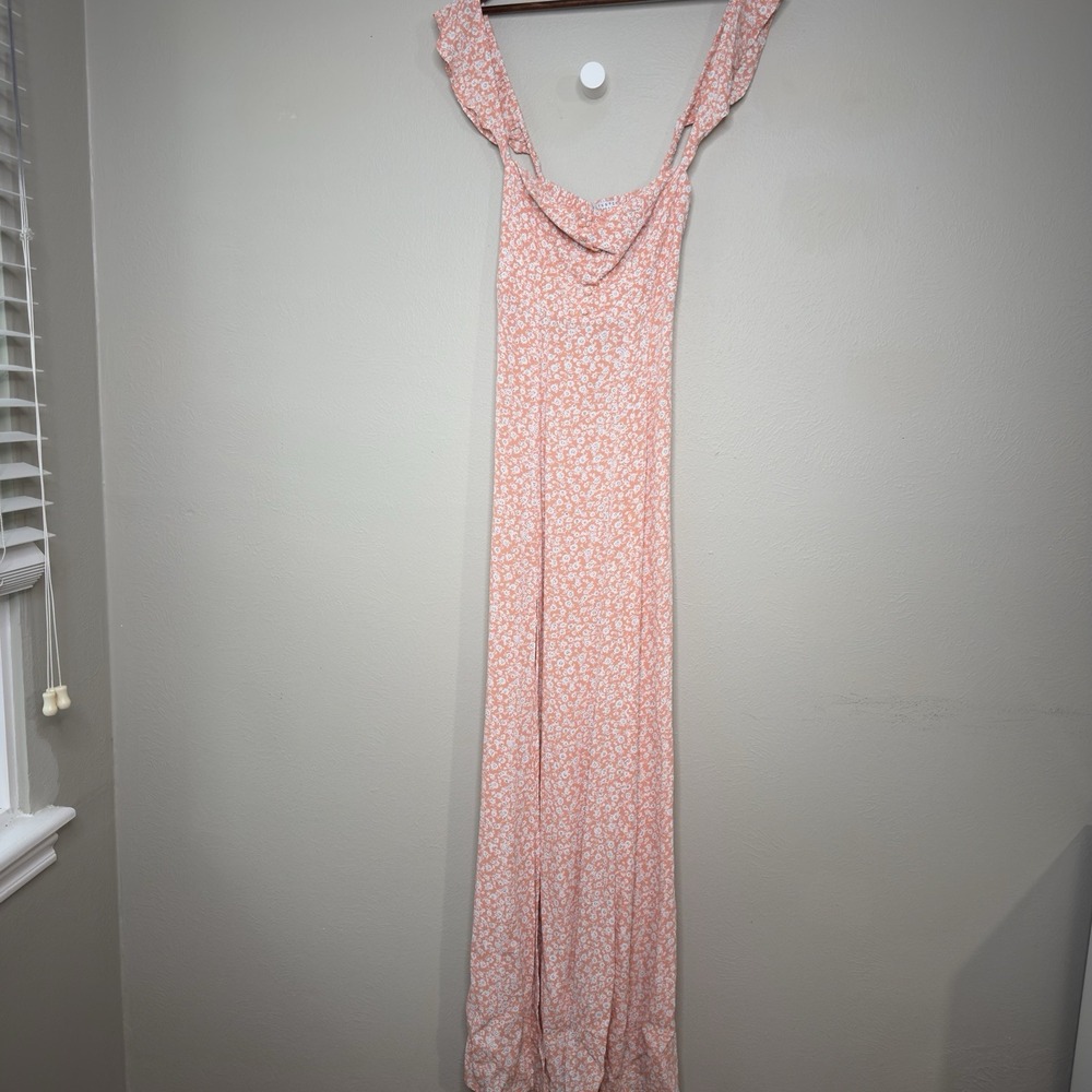 Flynn Skye XS Bardot Maxi Dress Cottagecore Prairie Chic Festival Fairy Cocktail